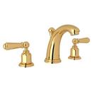 Two Handle Widespread Bathroom Sink Faucet in Inca Brass