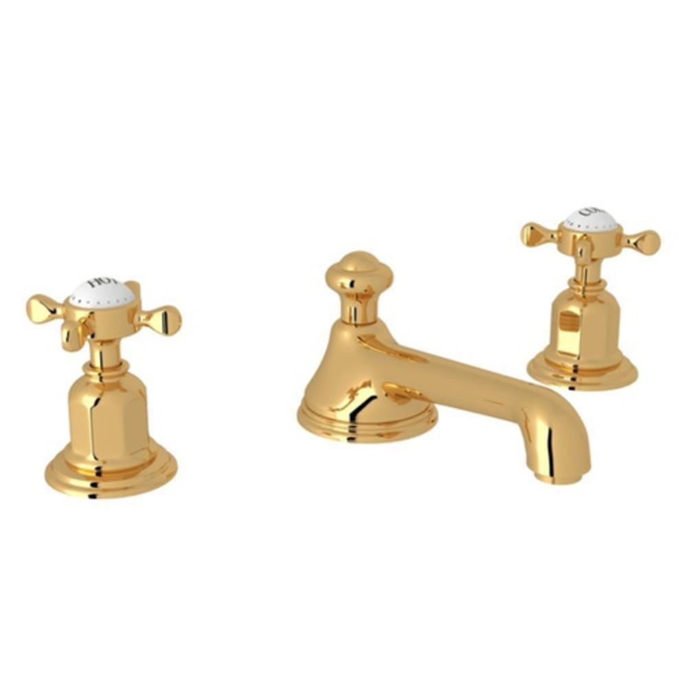 Perrin & Rowe English Gold Two Handle Bathroom Sink Faucet 