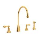 Perrin & Rowe&reg; English Gold Two Handle Kitchen Faucet 