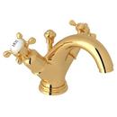 Perrin & Rowe Inca Brass Two Handle Widespread Bathroom Sink Faucet Cross Handle 