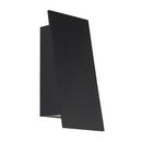 7W 1-Light 10-5/8 in. Outdoor Wall Sconce in Black