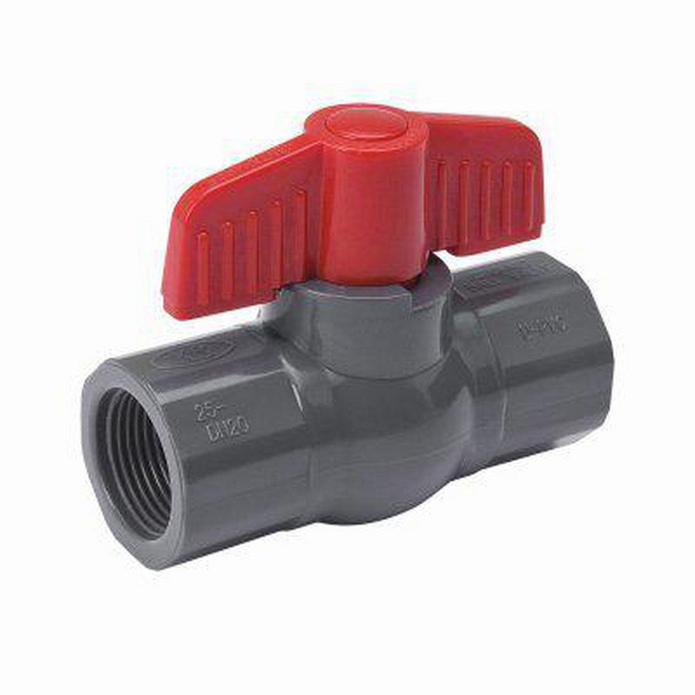 B&K Grey Plastic Full Port Solvent Weld Ball Valve 