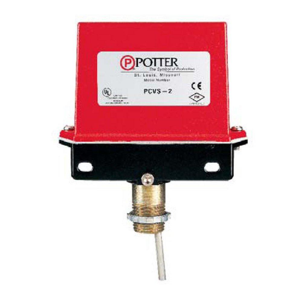 Potter Electric Red Powder Coat 8-1/5 in. Contact Water Flow Pressure Switch 