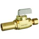 dahl Valve Rough Brass Press x OD Compression Lever Straight Supply Stop Valve in Rough Brass 