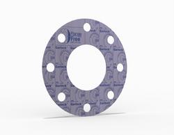 Full Face Gasket, Inorganic Fiber with Nitrile Binder(NBR) Nitrile(NBR), 6 in. ASME B16.5 Class 150, 0.125 in. Thick, 8 Bolt Holes