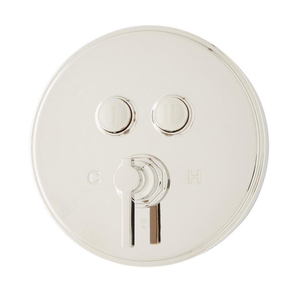 Signature Hardware Polished Nickel Single Handle Bathtub & Shower Faucet (Trim Only) 