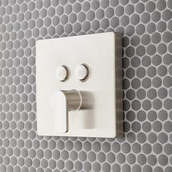 Single Handle Pressure Balancing Valve Trim in Brushed Nickel (Trim Only)