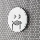 Signature Hardware Chrome Single Handle Bathtub & Shower Faucet (Trim Only) 