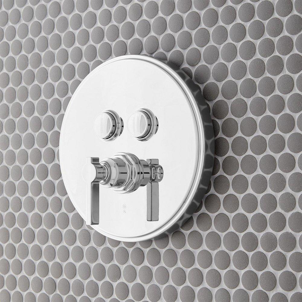 Signature Hardware Chrome Single Handle Bathtub & Shower Faucet (Trim Only) 