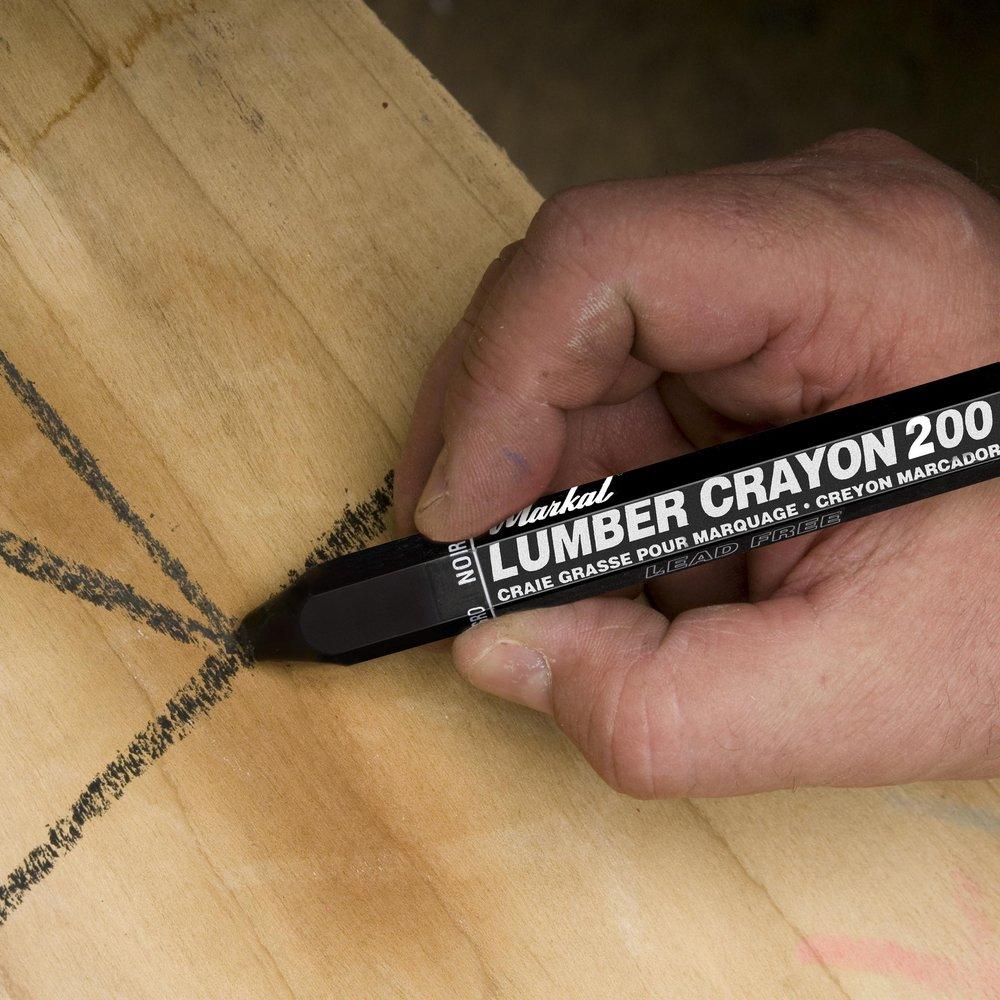 Markal&reg; Black 4-5/8 x 1/2 in. Wax Crayon 