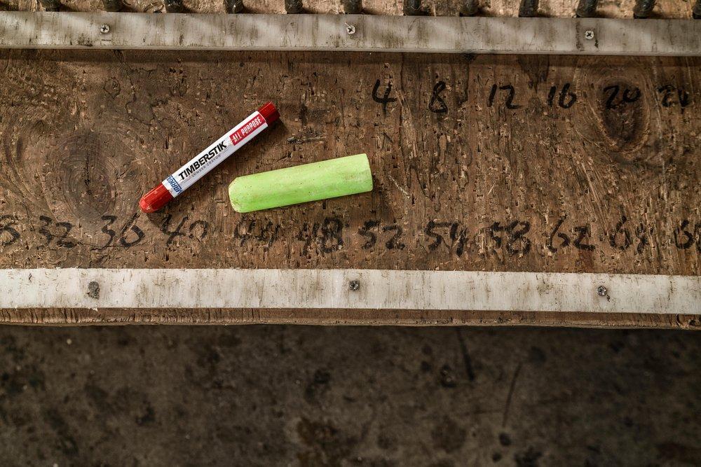 Markal&reg; Yellow 4-5/8 x 1/2 in. Wax Crayon 