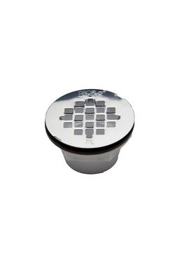 2 in. PVC Solvent Weld Shower Drain with Strainer in Stainless Steel