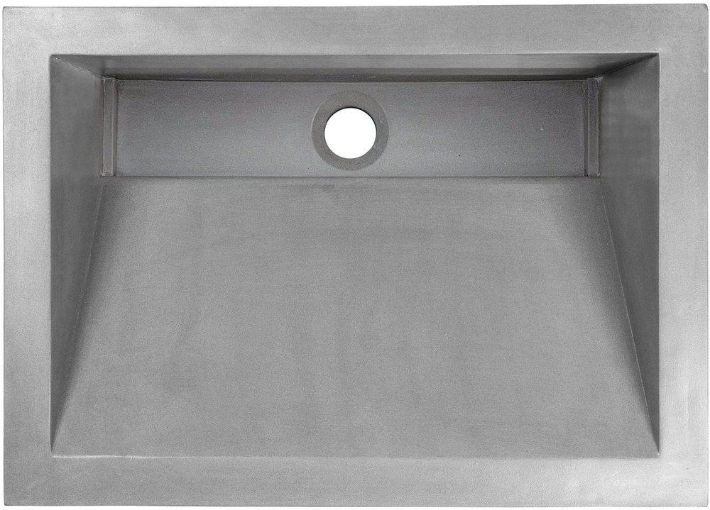 Linkasink Grey Drop-in Bathroom Sink 