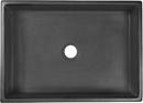 CONCRETE RECTANGLE VESSEL SINK - GRAY OR BLACK - VESSEL - 18.625 X 13.125 X 4.75 OD - 17.625 X 12.125 ID - 1.5 DRAIN 