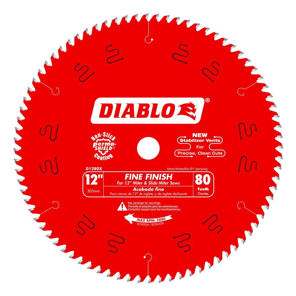 12" x 80-Teeth Combination Saw Blade for Wood 