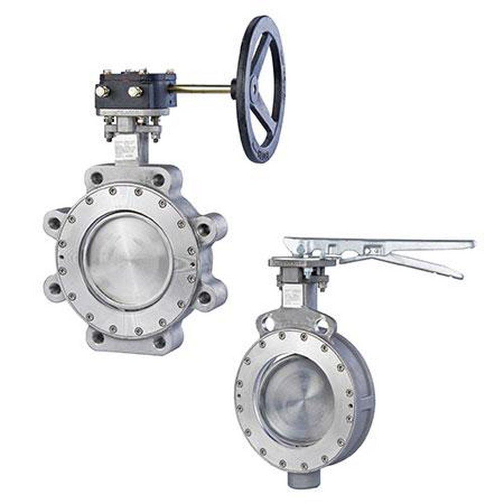 FNW&reg; High Performance Stainless Steel Lug-Style Butterfly Valve with RPTFE Seat and Lever Handle 