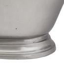 70 - GEOFFREY CAST IRON SKIRTED TUB - POLISHED BRASS DRAIN - ANTIQUE PEWTER 