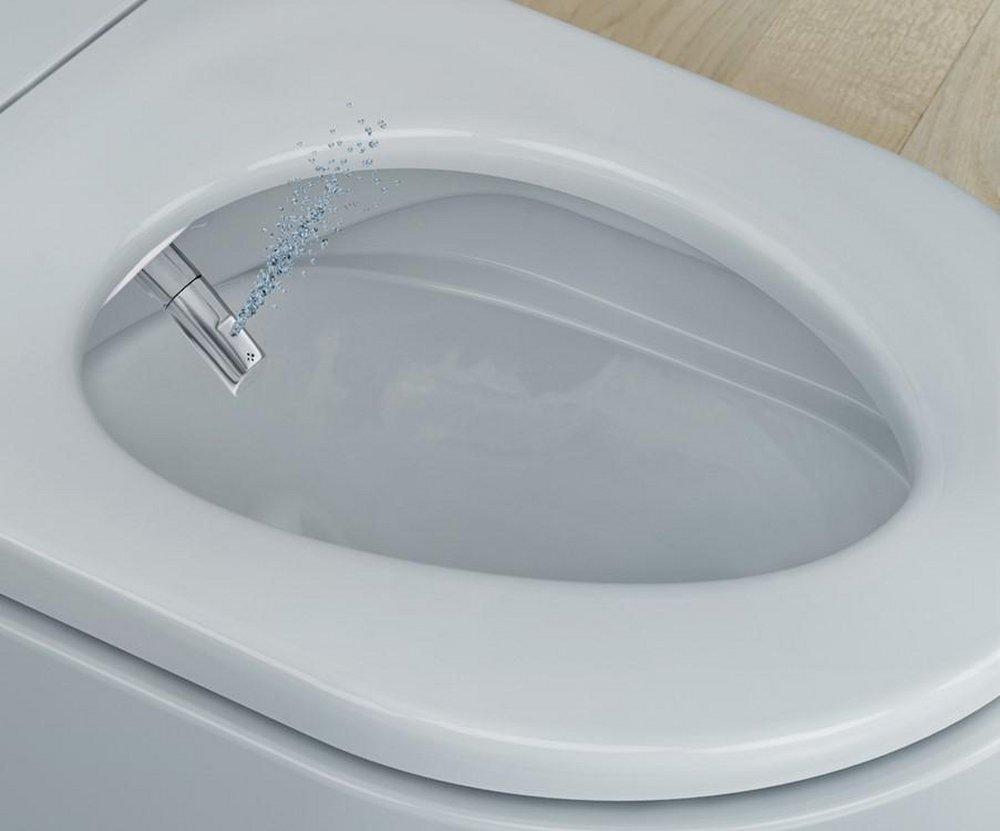 Duravit White Dual Flush Elongated Toilet Bowl 