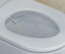 Duravit White Dual Flush Elongated Toilet Bowl 