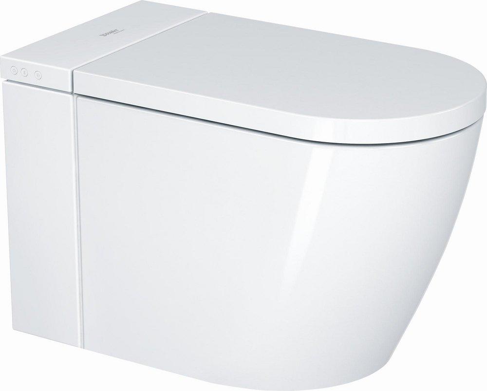 Duravit White Dual Flush Elongated Toilet Bowl 