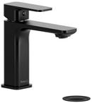 Single Handle Monoblock Bathroom Sink Faucet in Black 