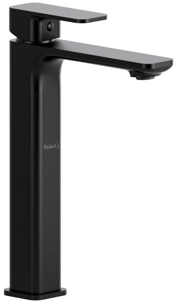 Single Handle Monoblock Bathroom Sink Faucet in Black 