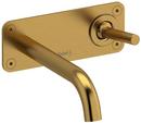 Single Handle Bathroom Sink Faucet in Brushed Gold 