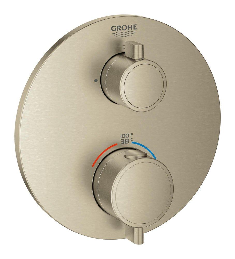GROHE Brushed Nickel Two Handle Dual Function Bathtub & Shower Faucet (Trim Only) 