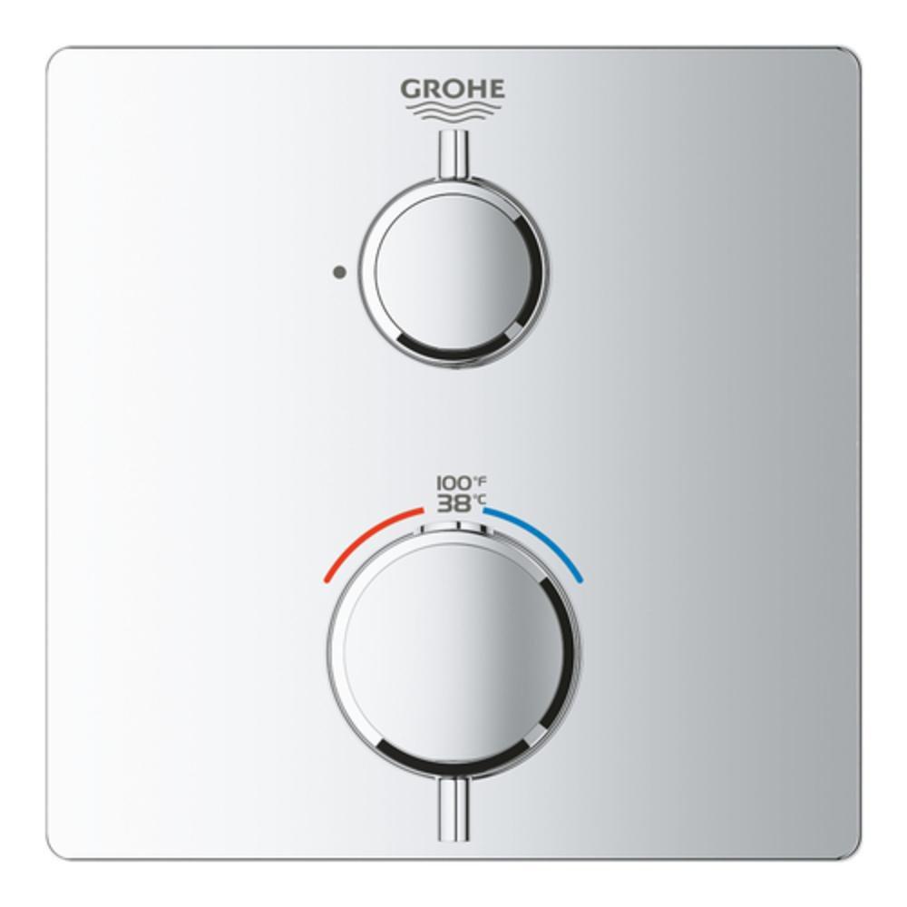 GROHE StarLight&reg; Chrome Metal Valve Trim 