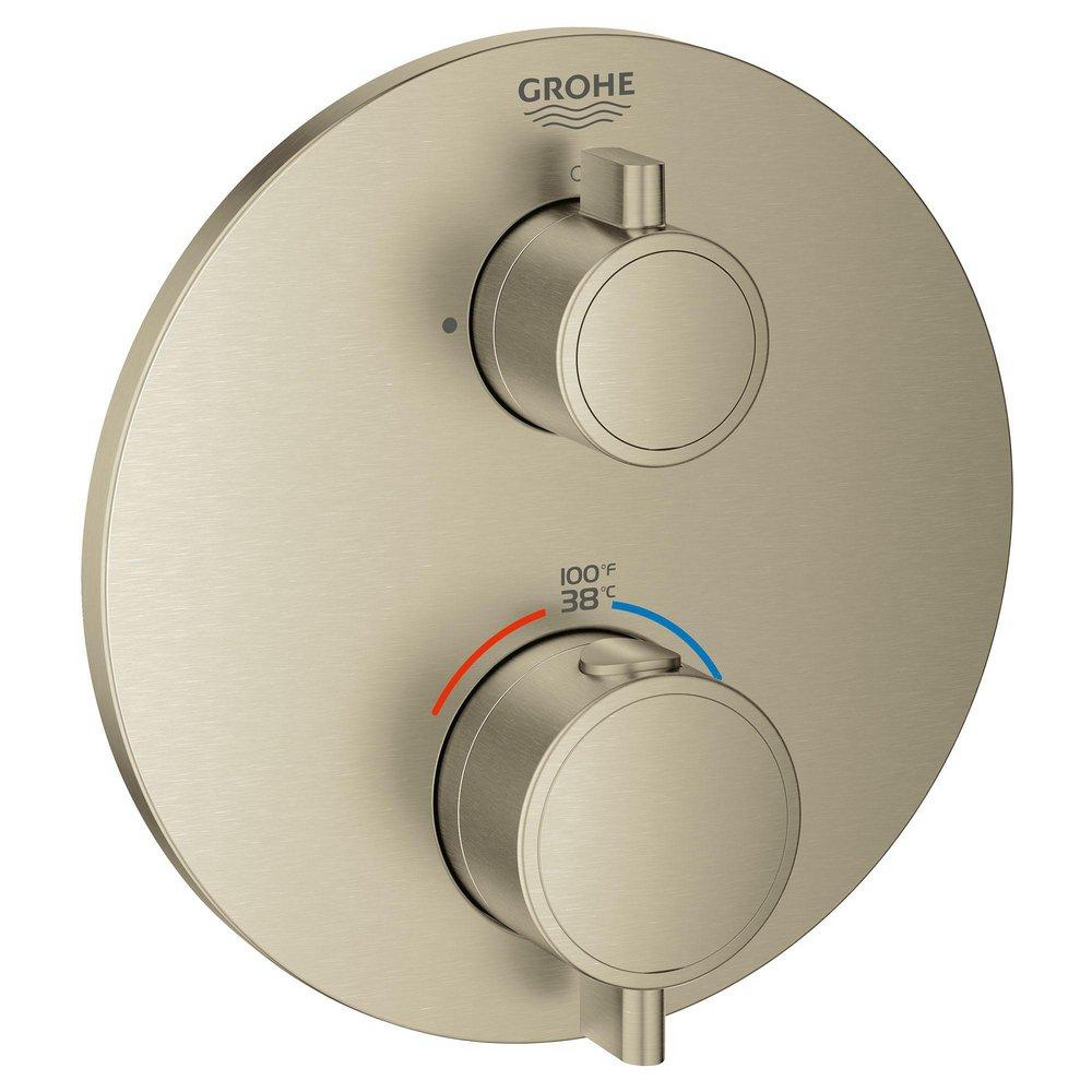GROHE Brushed Nickel Two Handle Single Function Bathtub & Shower Faucet (Trim Only) 