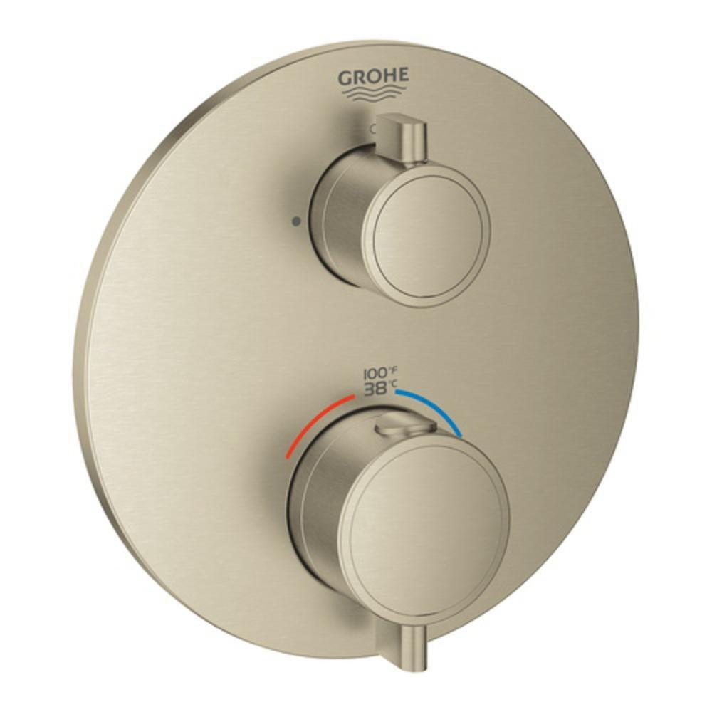 GROHE Brushed Nickel Two Handle Single Function Bathtub & Shower Faucet (Trim Only) 