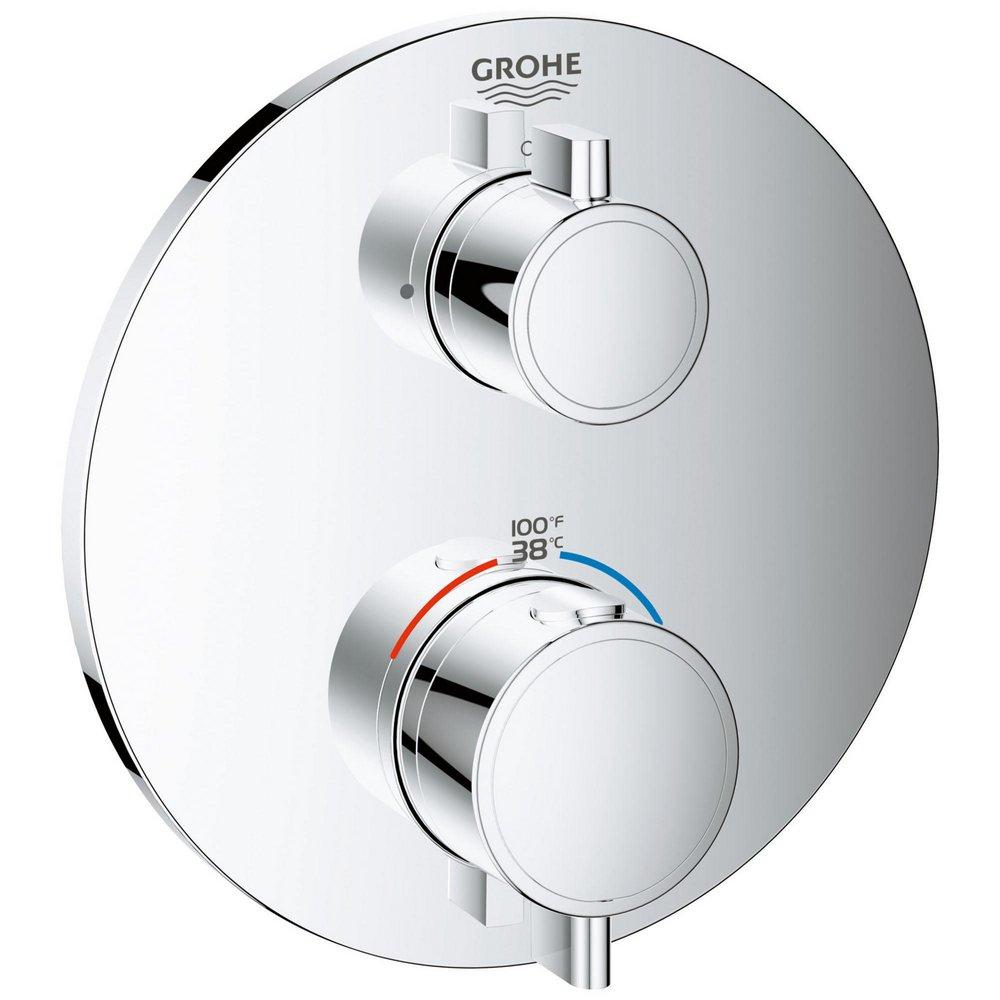 GROHE StarLight&reg; Chrome Two Handle Single Function Bathtub & Shower Faucet (Trim Only) 