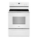 Whirlpool White 29-7/8 in. Electric 4-Burner Smoothtop Freestanding Range 