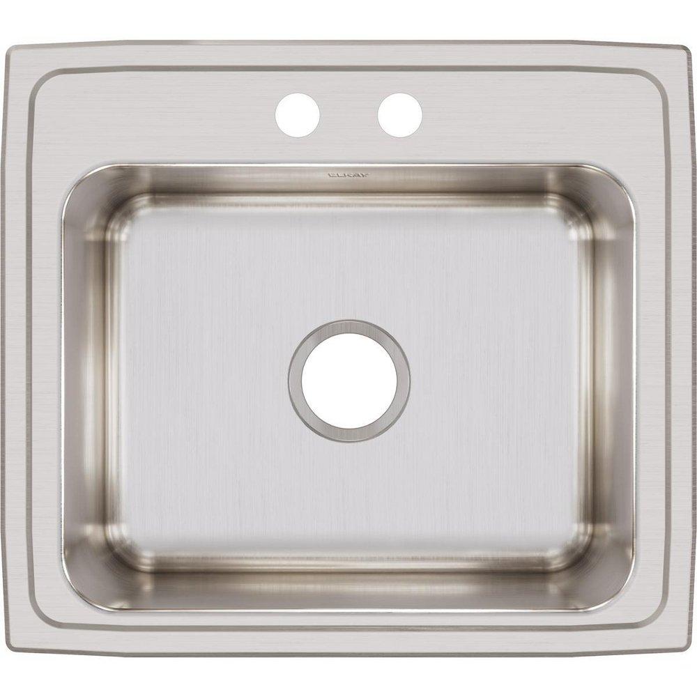 Elkay Lustrous Satin 22 x 19-1/2 in. Stainless Steel Single Bowl Drop-in Kitchen Sink in Lustrous Satin 