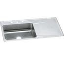 43 x 22 in. 1 Hole Stainless Steel Single Bowl Drop-in Kitchen Sink in Lustrous Satin