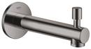 GROHE Hard Graphite 1/2 x 7-3/8 in. NPT Brass Tub Spout 
