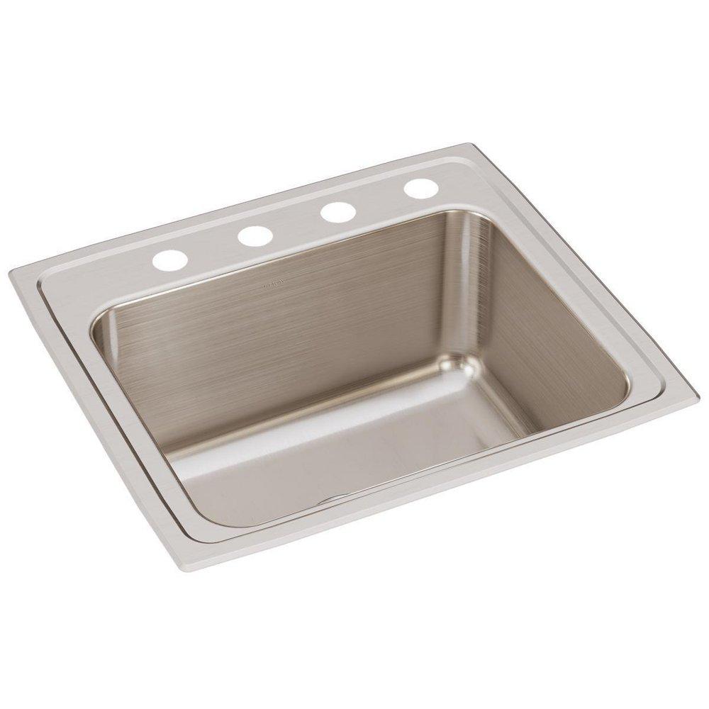 Elkay Lustrous Satin 22 x 19-1/2 in. Stainless Steel Single Bowl Drop-in Kitchen Sink in Lustrous Satin 