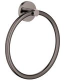 Round Closed Towel Ring in Hard Graphite