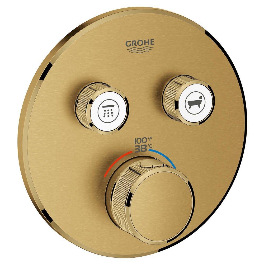 GROHE Brushed Cool Sunrise Metal Valve Trim 