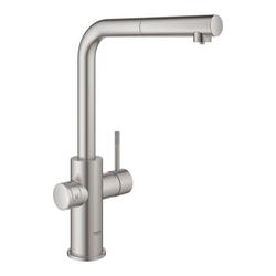 Single Handle Pull Out Kitchen Faucet in SuperSteel Infinity&trade;