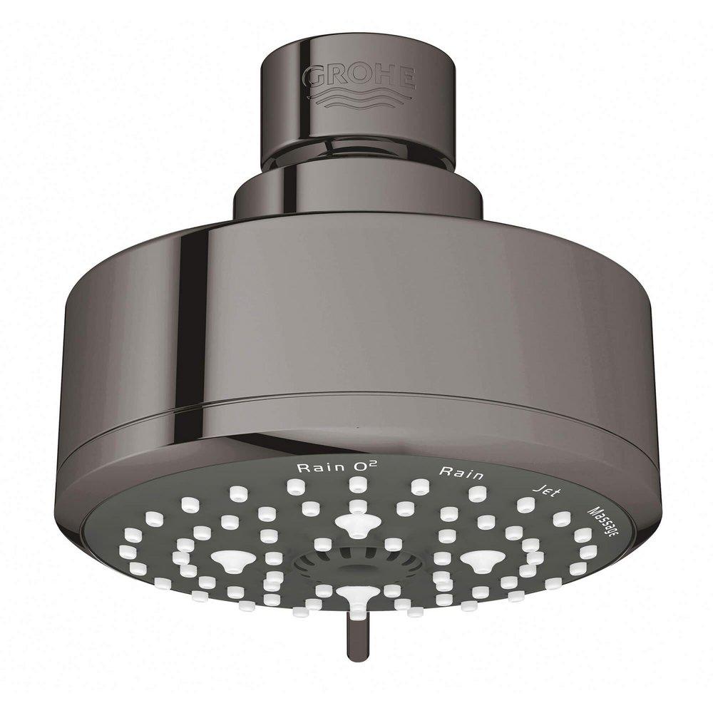 GROHE Hard Graphite Multi Function Jet, Massage and Rain Showerhead 