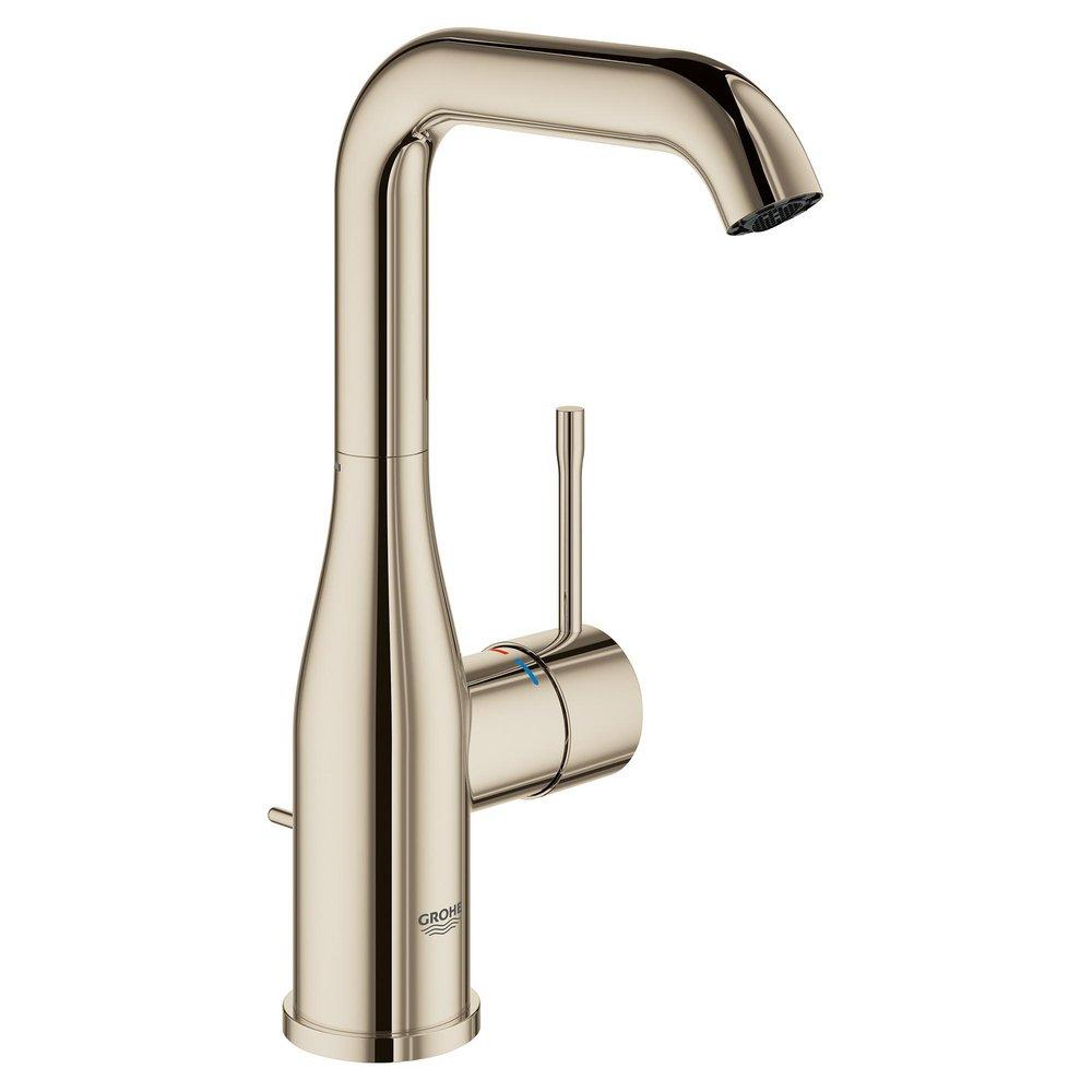 GROHE Brushed Cool Sunrise Single Handle Monoblock Vessel Filler Bathroom Sink Faucet 