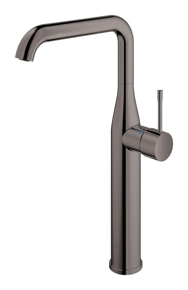 GROHE Graphite Single Handle Vessel Filler Bathroom Sink Faucet Lever Handle 