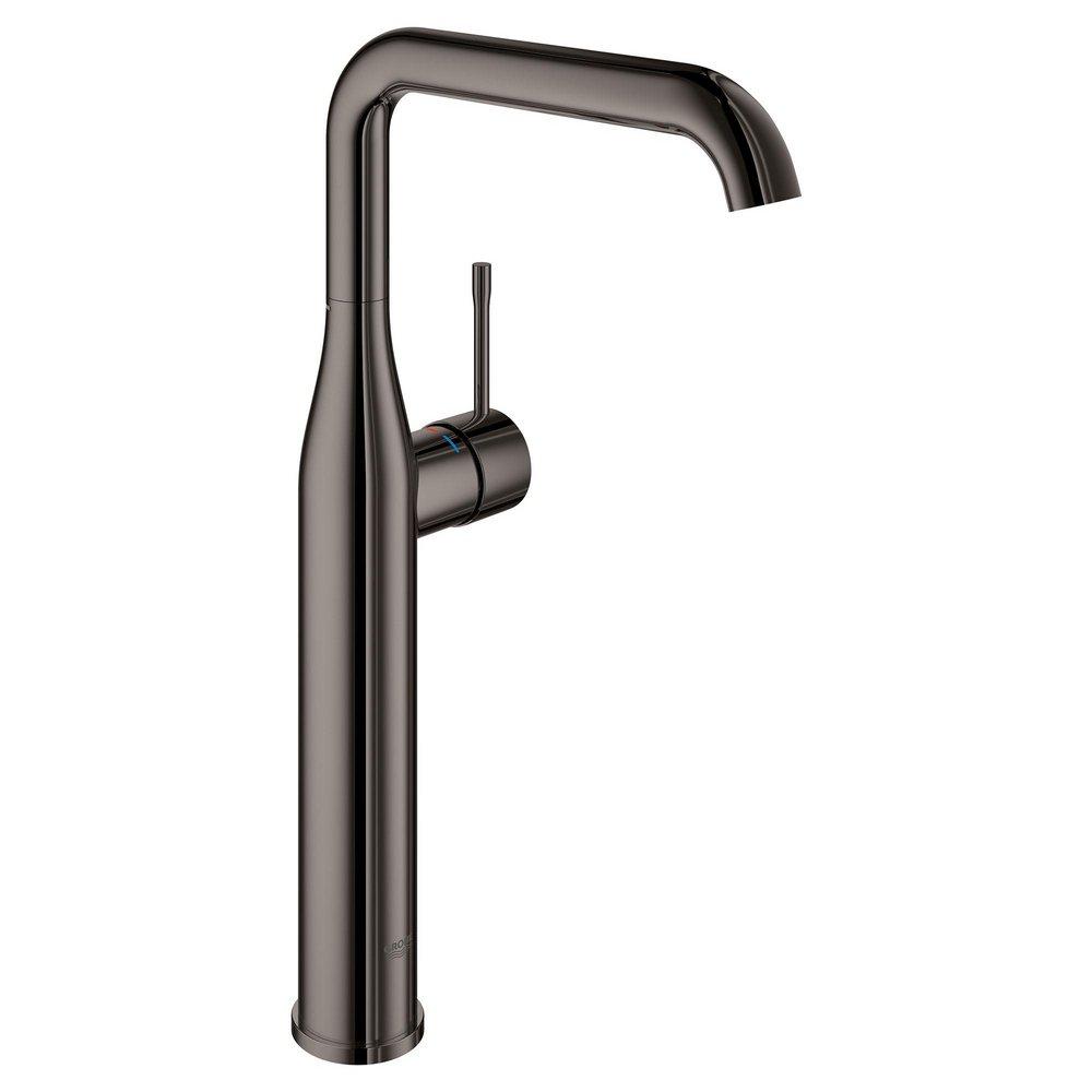 GROHE Graphite Single Handle Vessel Filler Bathroom Sink Faucet Lever Handle 