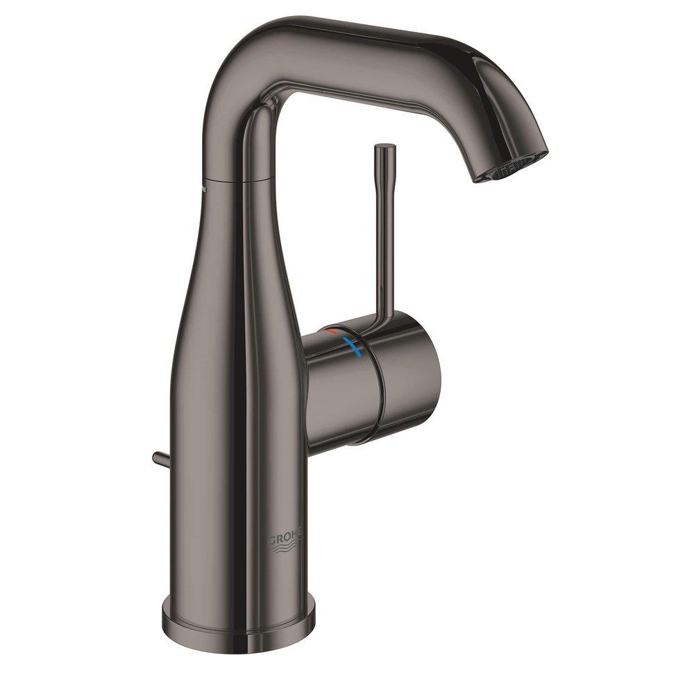 GROHE Hard Graphite Single Handle Bathroom Sink Faucet 