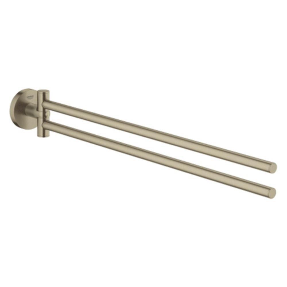GROHE Brushed Nickel 17-29/50 in. Towel Bar 