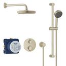 Two Handle Multi Shower System in Brushed Nickel