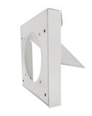 InOvate Technologies White 6-1/2 in. Flush Mount Galvalume, Metal and Steel Dryer Vent 