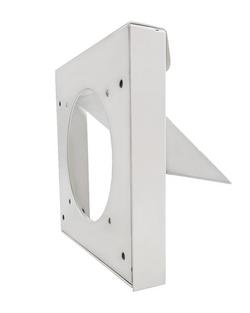 6-1/2 in. Flush Mount Galvalume, Metal and Steel Dryer Vent in White