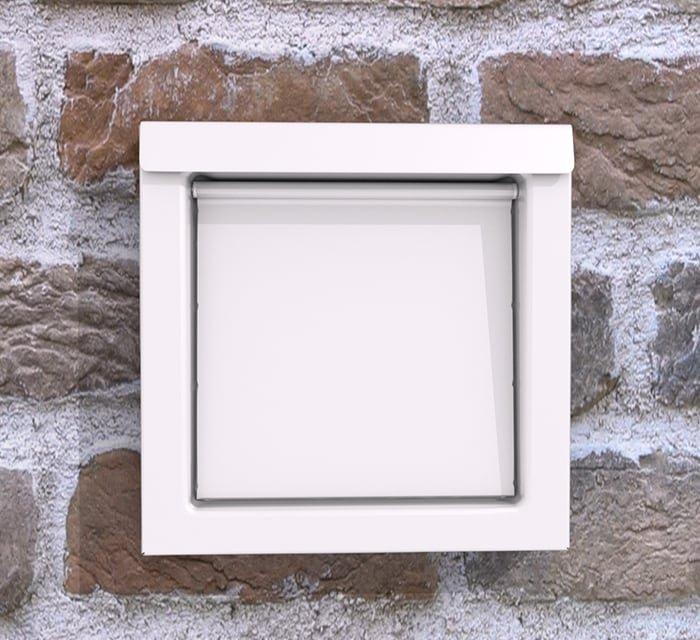 InOvate&reg; Black 6-1/2 in. Flush Mount Galvanized Steel Dryer Vent 